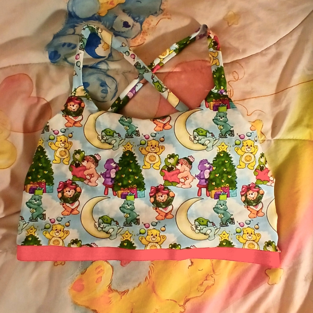 Care bears Christmas sports bra wmns m